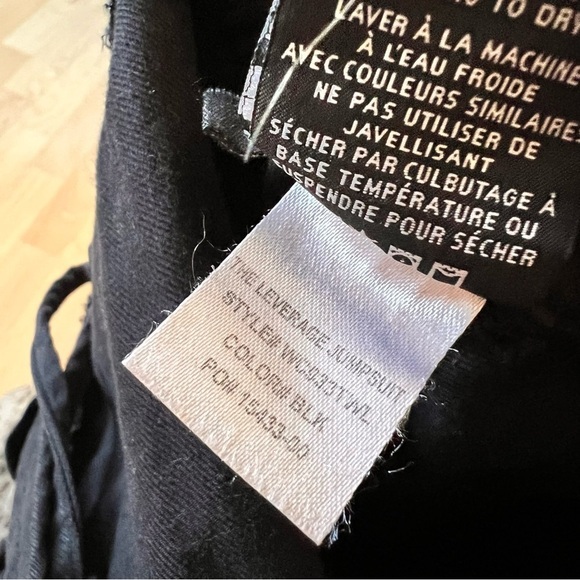 HUDSON JEANS Leverage Jumpsuit in Black Cropped Wide Leg Size‎ Medium - Picture 10 of 10